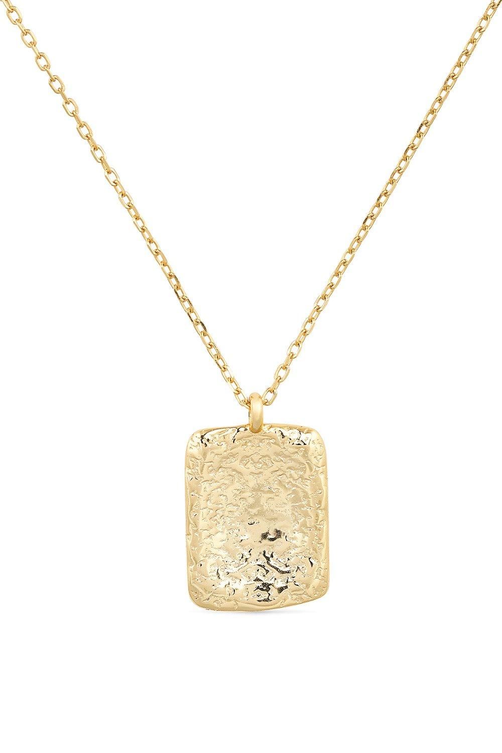 Elk & Bloom Chunky 18K Gold Coin Medallion Necklace