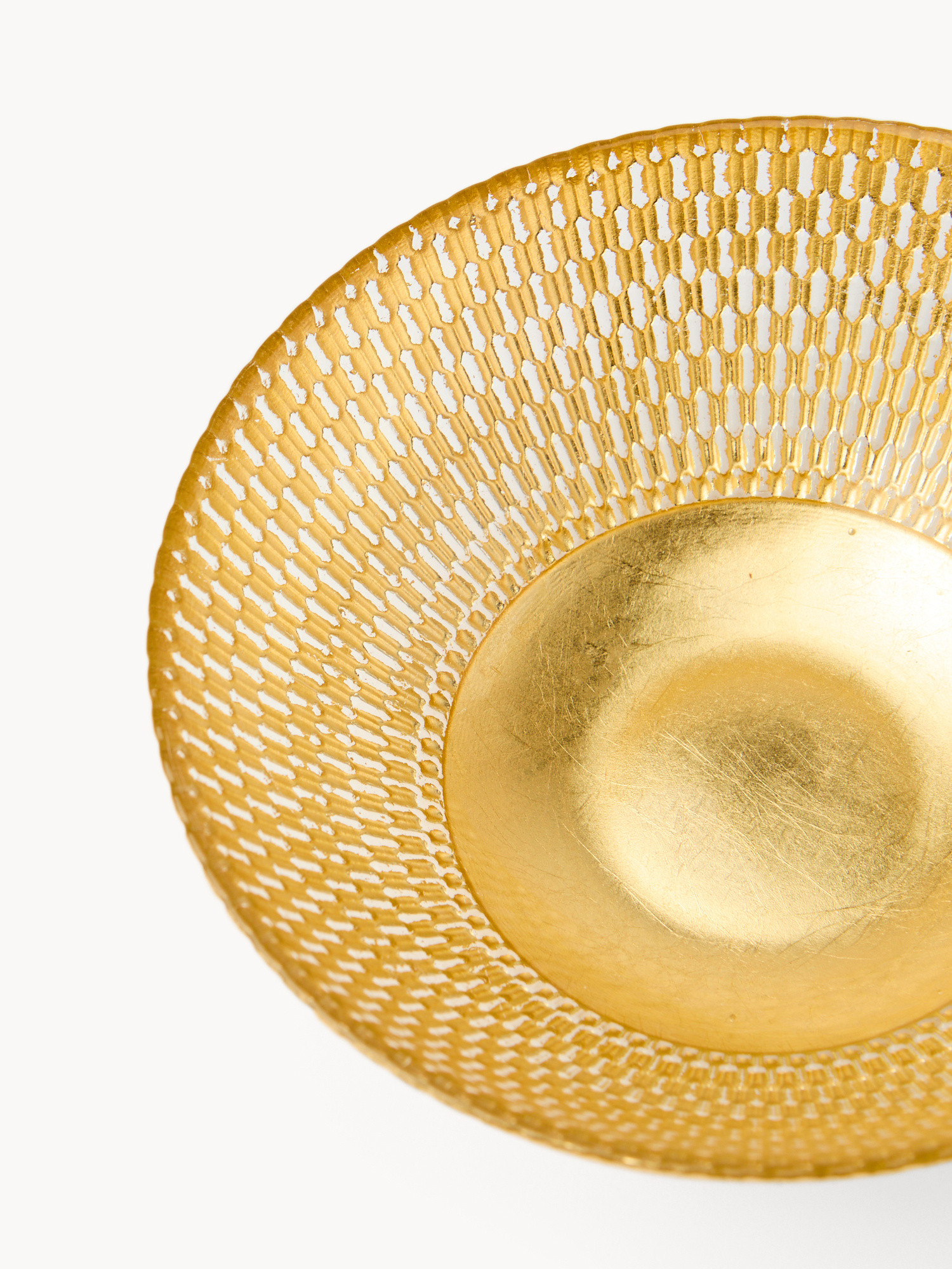 Coppetta in vetro lavorato