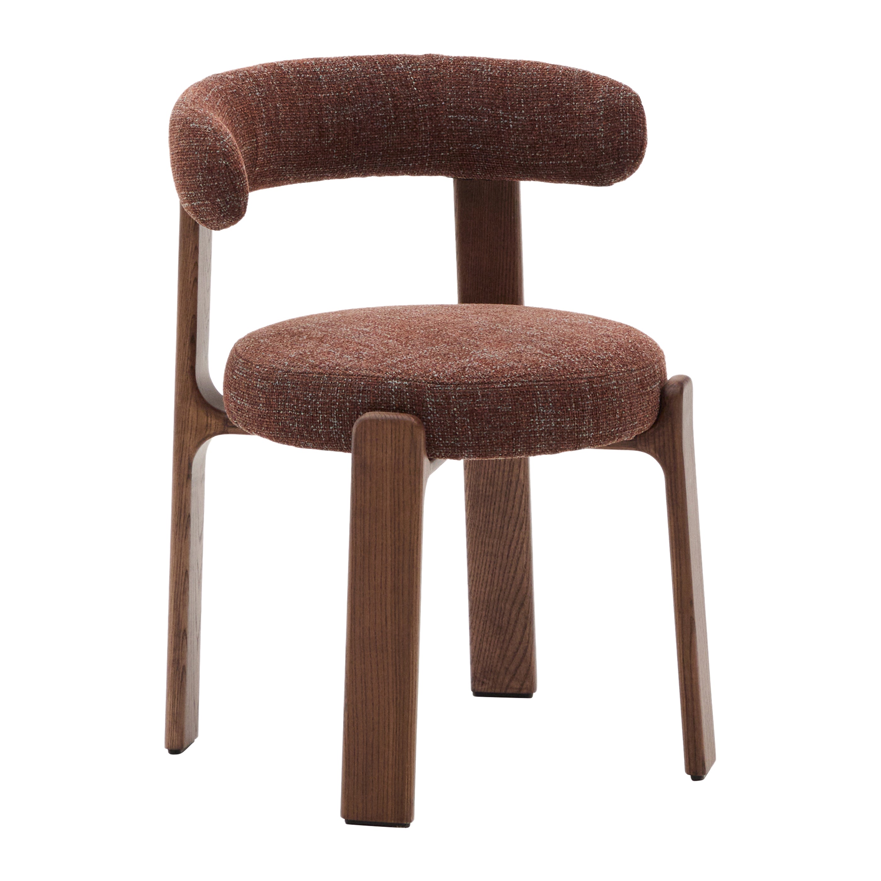 Kave Home Granite Eetkamerstoel - Bruin / Donker Essenhout