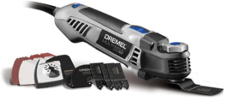 Dremel Multi-Max MM50-02 5 Amp Variable Speed Corded Oscillating Multi Tool Kit with 16 Accessories and Storage Bag - Ideal for Metal & Wood Cutting, Sanding, and Box Cutouts