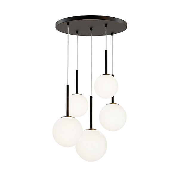 Maytoni Basic form Maytoni Basic Form Plafonnier Suspendu Moderne à 5 Lumières Noir Mat E14
