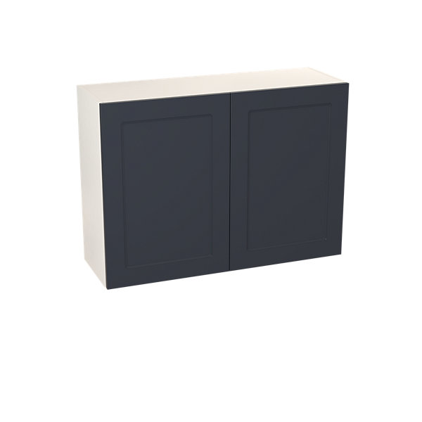 Meuble haut de cuisine avec 2 portes GoodHome Artemisia bleu L. 100 x H. 72 cm