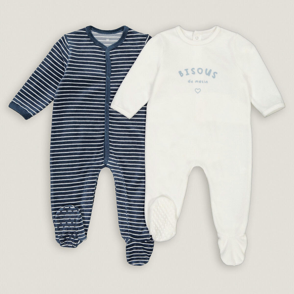 Lot de 2 pyjamas en velours