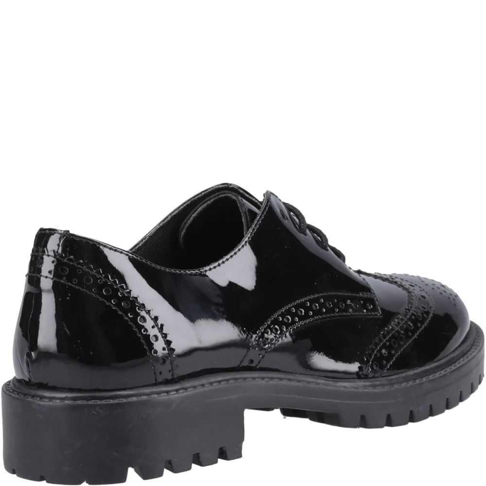 Hush Puppies Athena Patent Senior School Shoes
