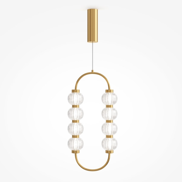 Lampa wisząca Amulet złoto-przezroczysta LED 1x16W 3000K 700lm Maytoni
