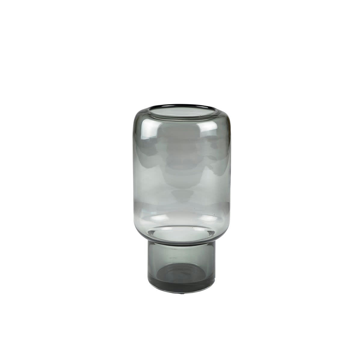LIVING - Vase en verre gris