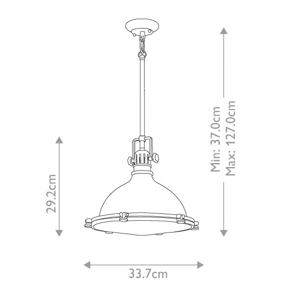 Lampa wisząca stary brąz Hatteras Bay 1xE27x150W Kichler