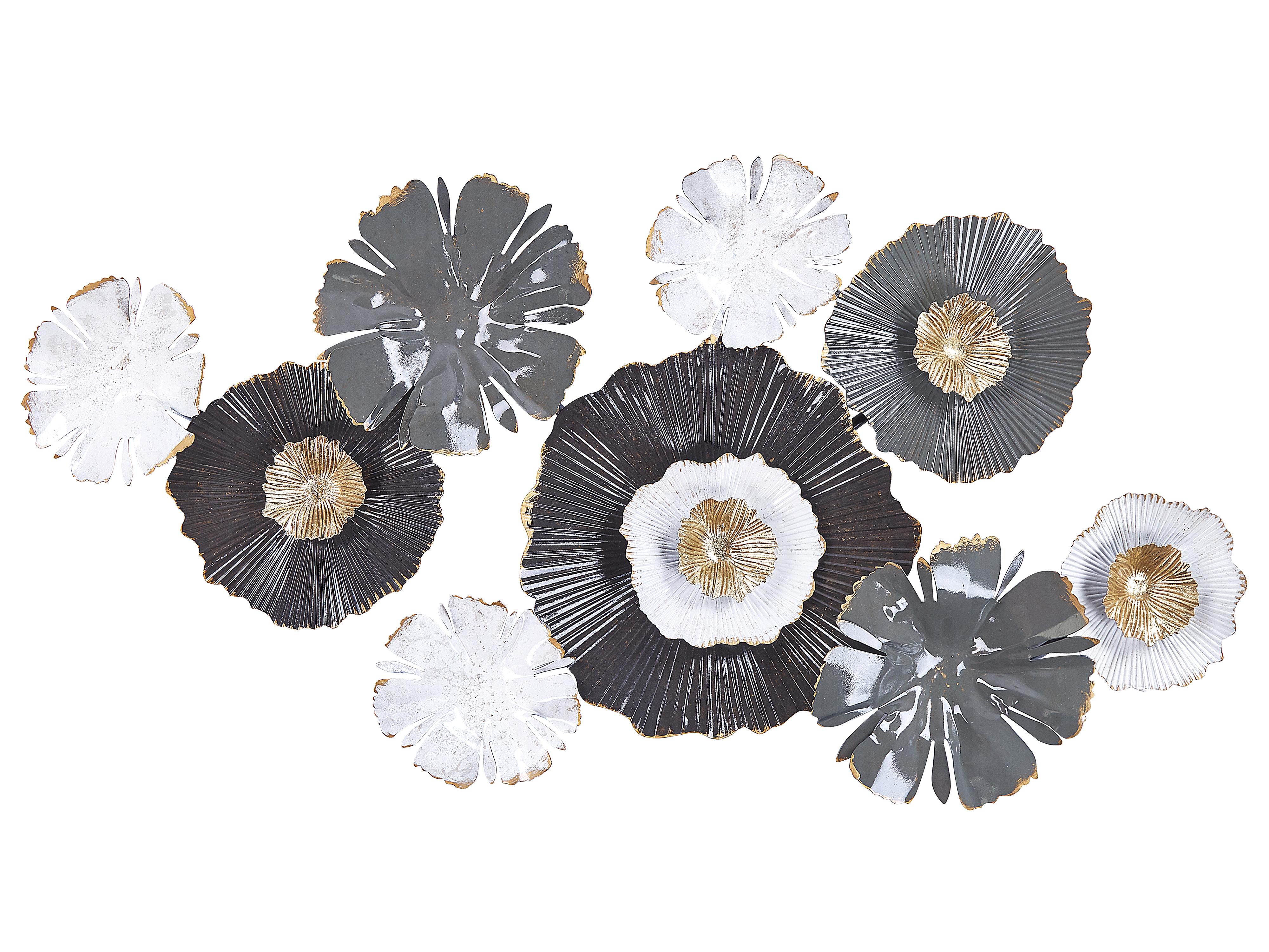 Wall Decor Flower POTASSIUM Metal 49 cm Grey