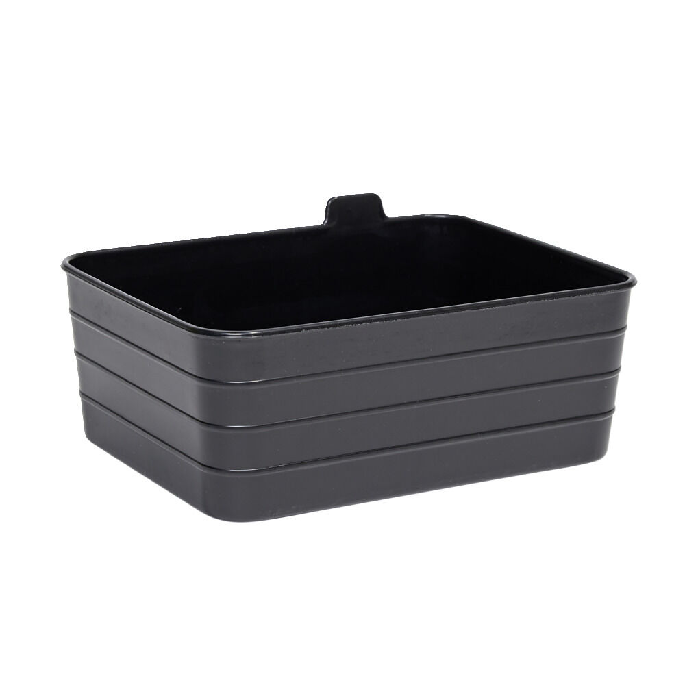 Panière de rangement plastique 16,5x12,5xH7,5cm (3 modèles)