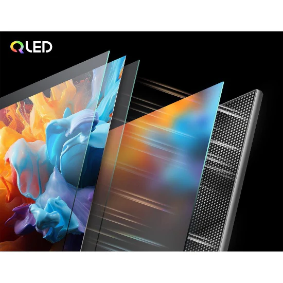 CHIQ TV 55Inch QLED UHD, Smart Google TV, 4HDMI & 2USB, 120Hz, Dolby Vision, HDR10+