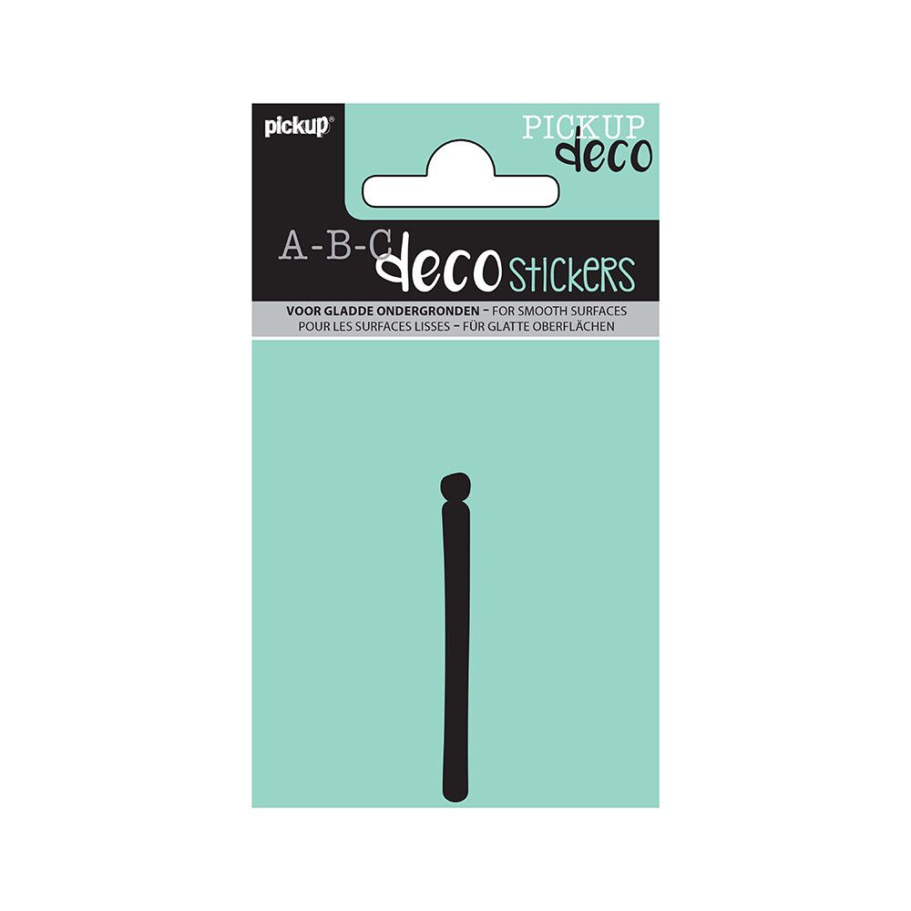 BOKSTAVER PICKUP I ABC DECO MILA 60 MM I SVART