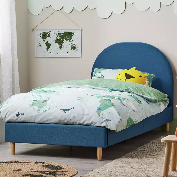 Habitat Olivia Single Bed Frame - Blue