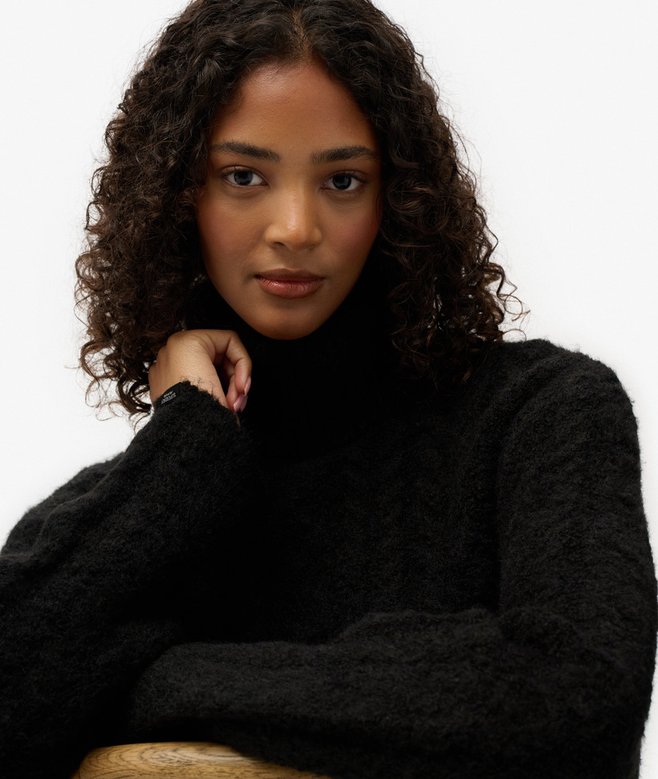 Cable Roll Neck Jumper
