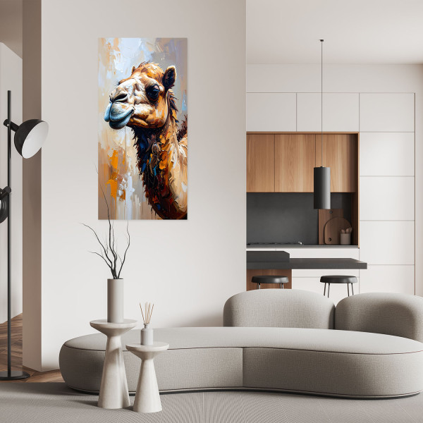 Naklejka na ścianę do salonu Feeby Wielbłąd Pustynia Zwierzęta Afryka 40x80