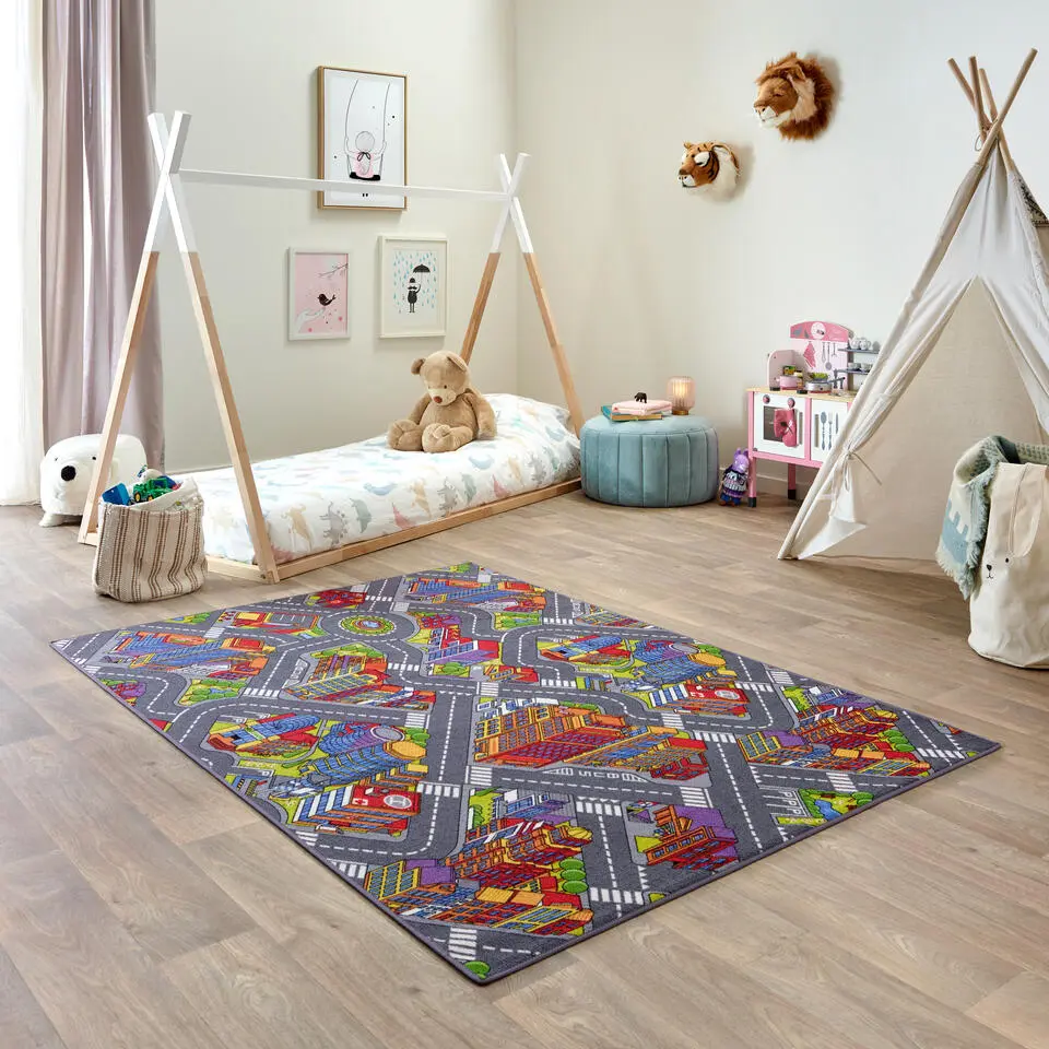 Carpet Studio Big City Speelkleed - Meerkleurig - 140x200cm