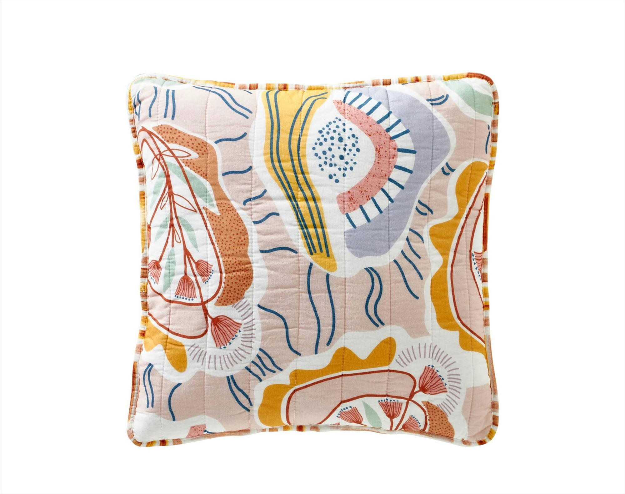 MELBOURNE - Housse de coussin 40x40 multicolore en coton 200 g/m²