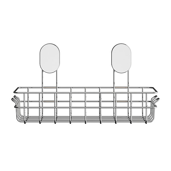 Panier de douche filaire L en acier inoxydable chromé Cavally GoodHome