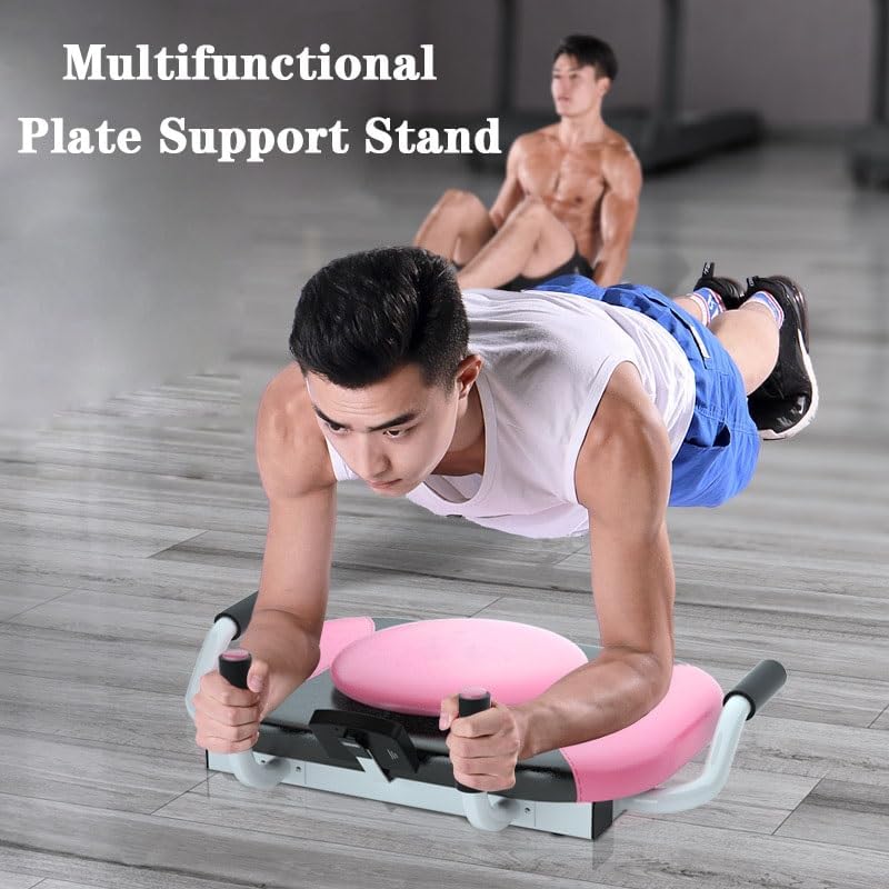 Multifunctional Plank Support Trainer Push Up Board Portable Flat Training Aids Home Workout Equipment(Blue)