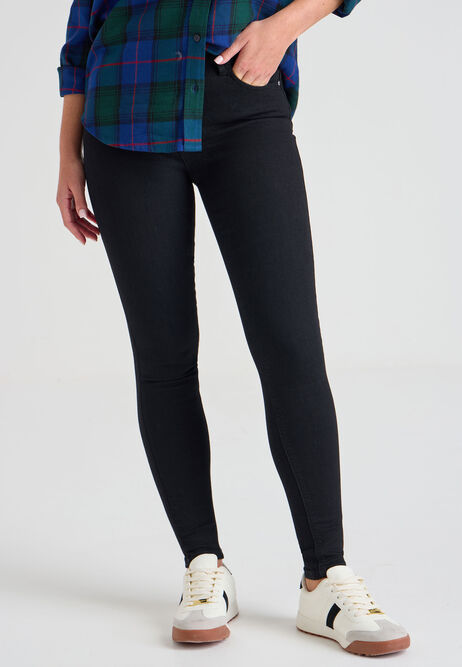Womens Black Alexa Shaper Skinny Jeans