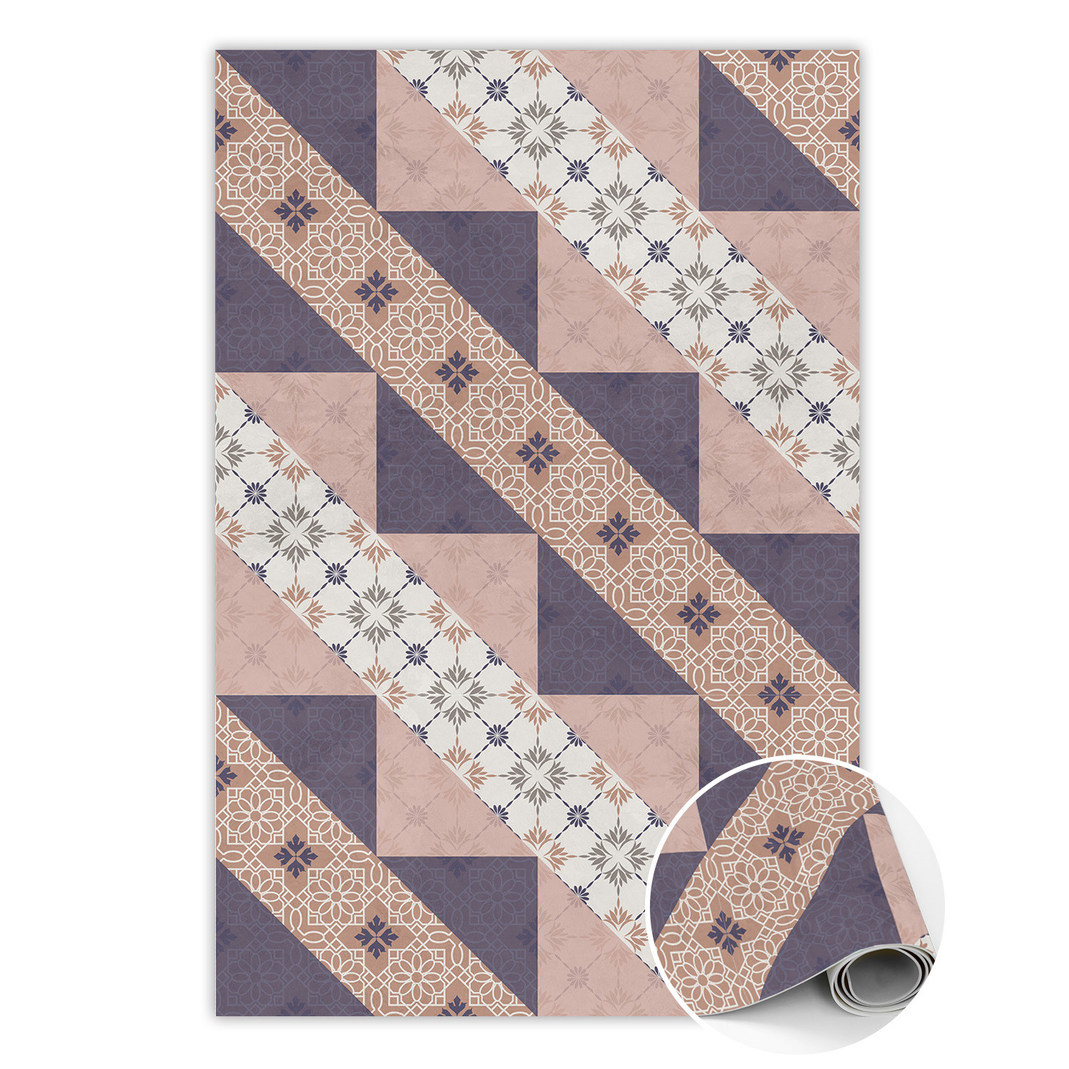 Modny dywan winylowy Modernistyczne paski 60 x 90 cm