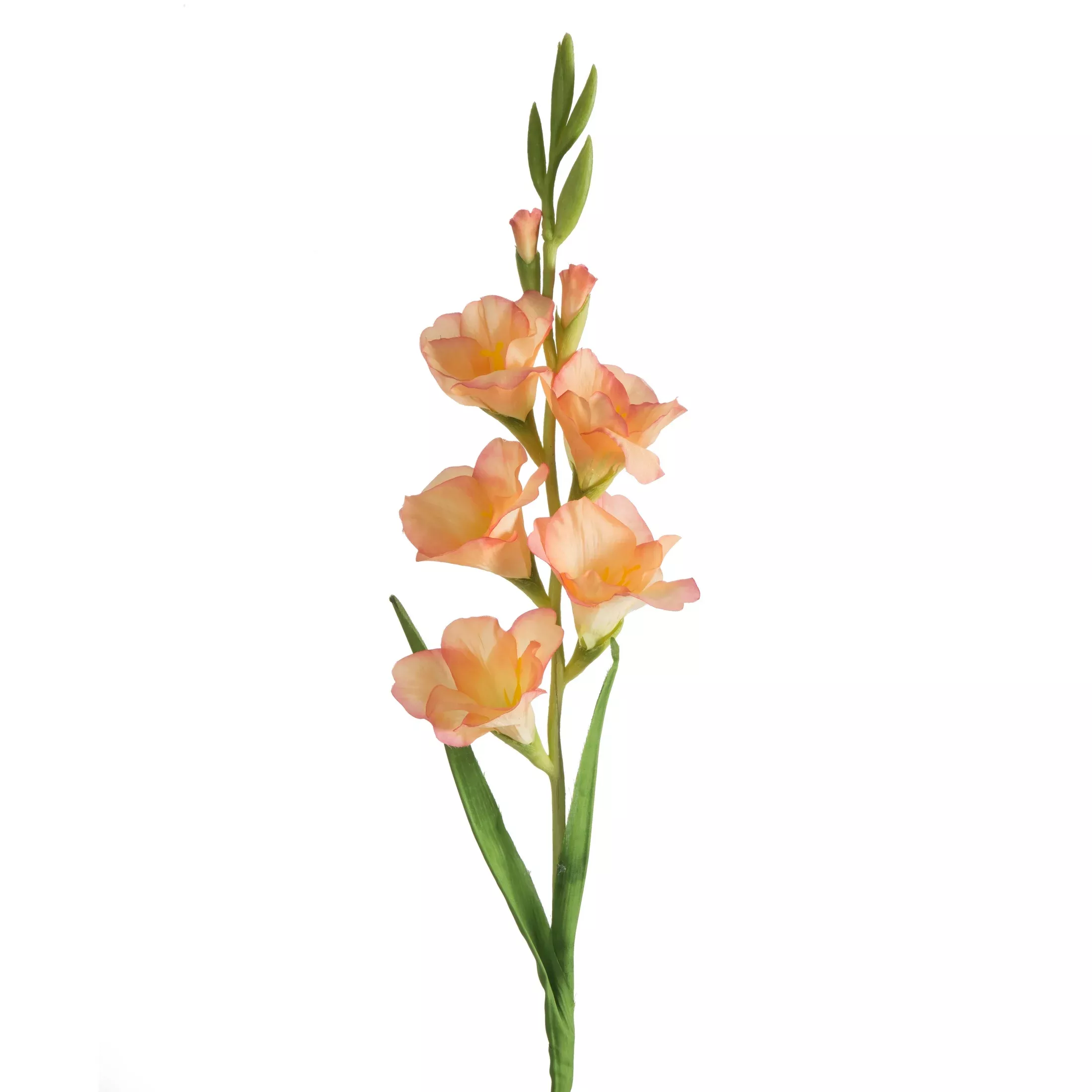 Kwiat sztuczny mieczyk jasnopomarańczowy 85 cm