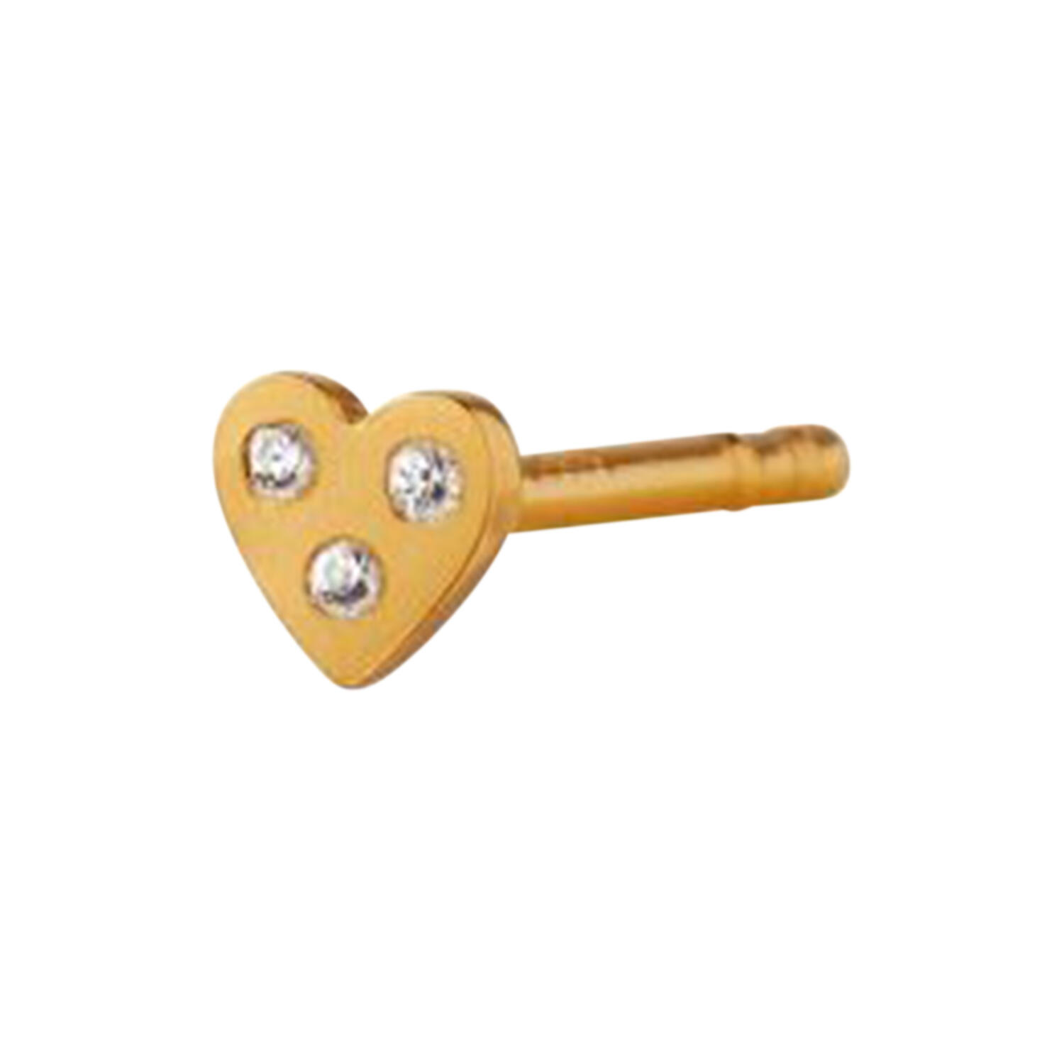 I Love Your Heart Earring Single, gold