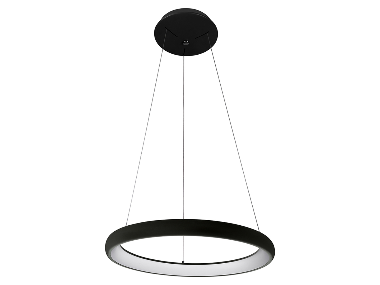 Lampa wisząca Alessia LED stalowa czarna