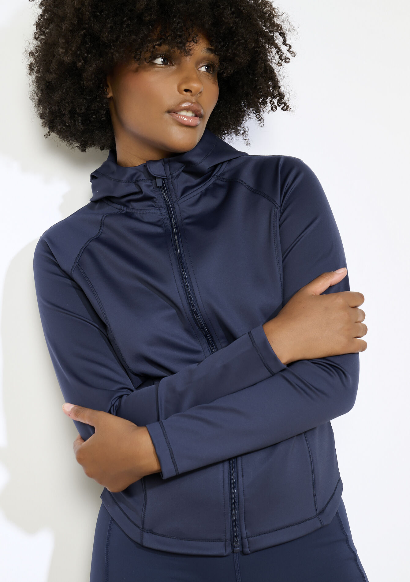 Technisch sportvest met rits