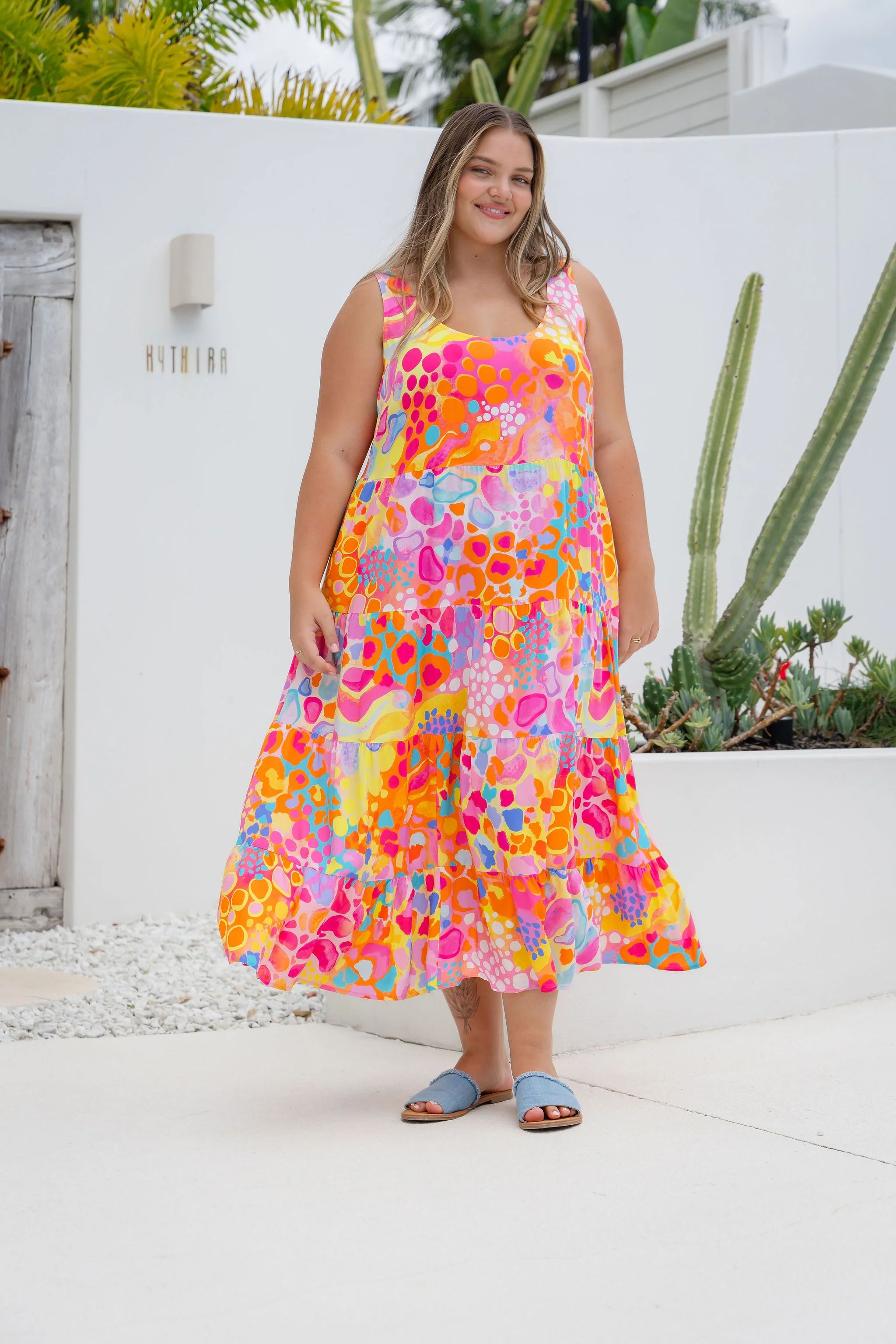 Ronnie Dress in Tequila Sunrise by Kasey Rainbow