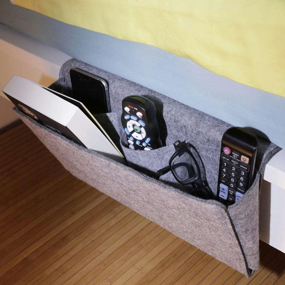 FEUTRE - Rangement côté de lit en feutre XL