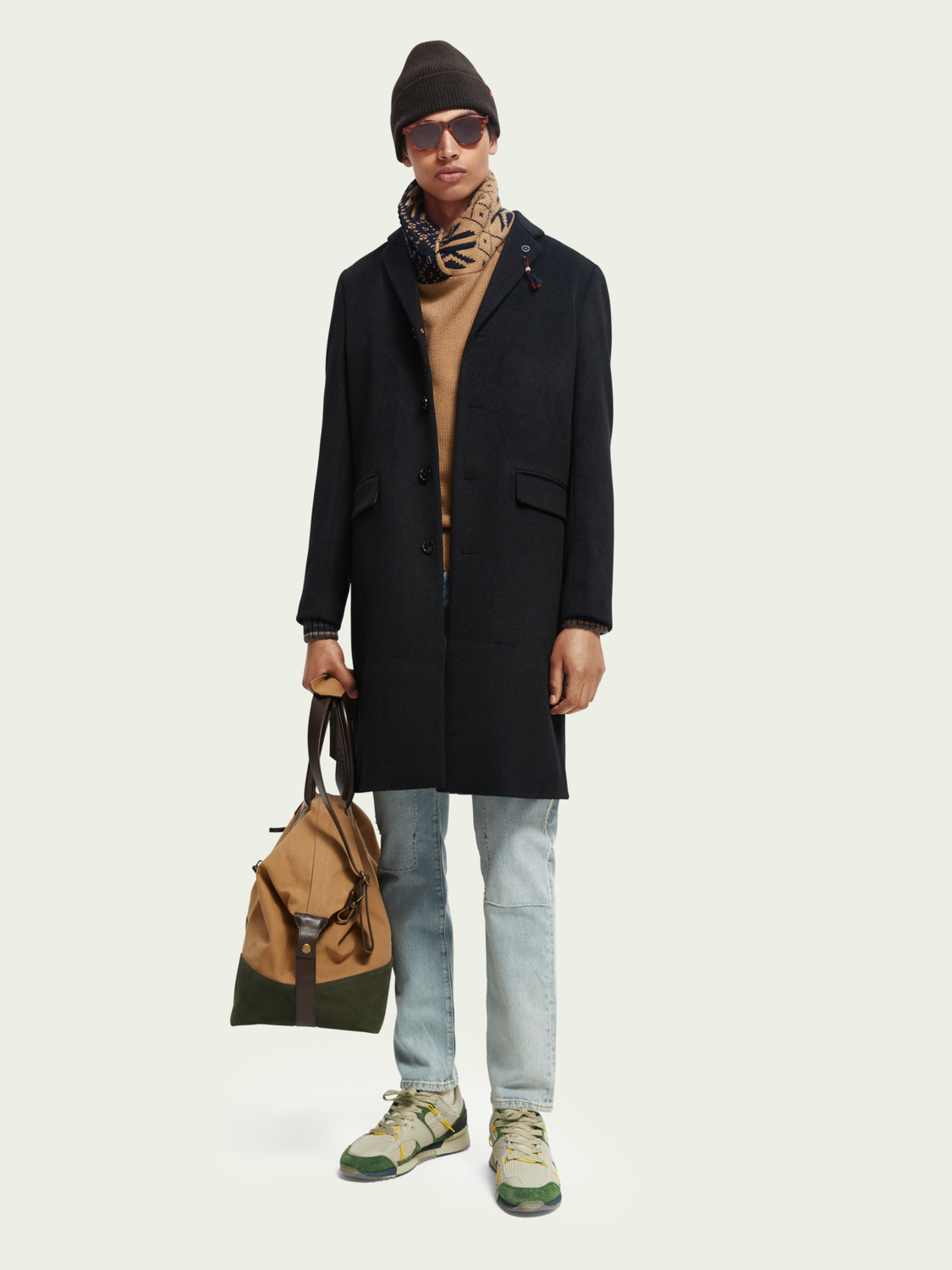 Classic Wool-Blend Overcoat