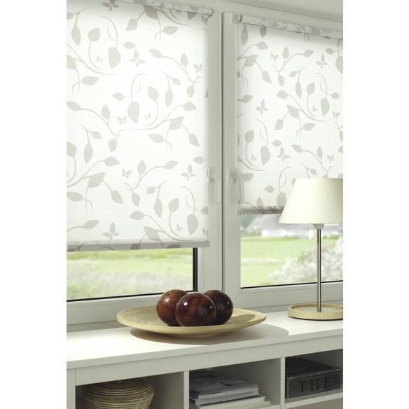 Rollo »EASYFIX«, weiß|natur, skandinavisch, Polyester