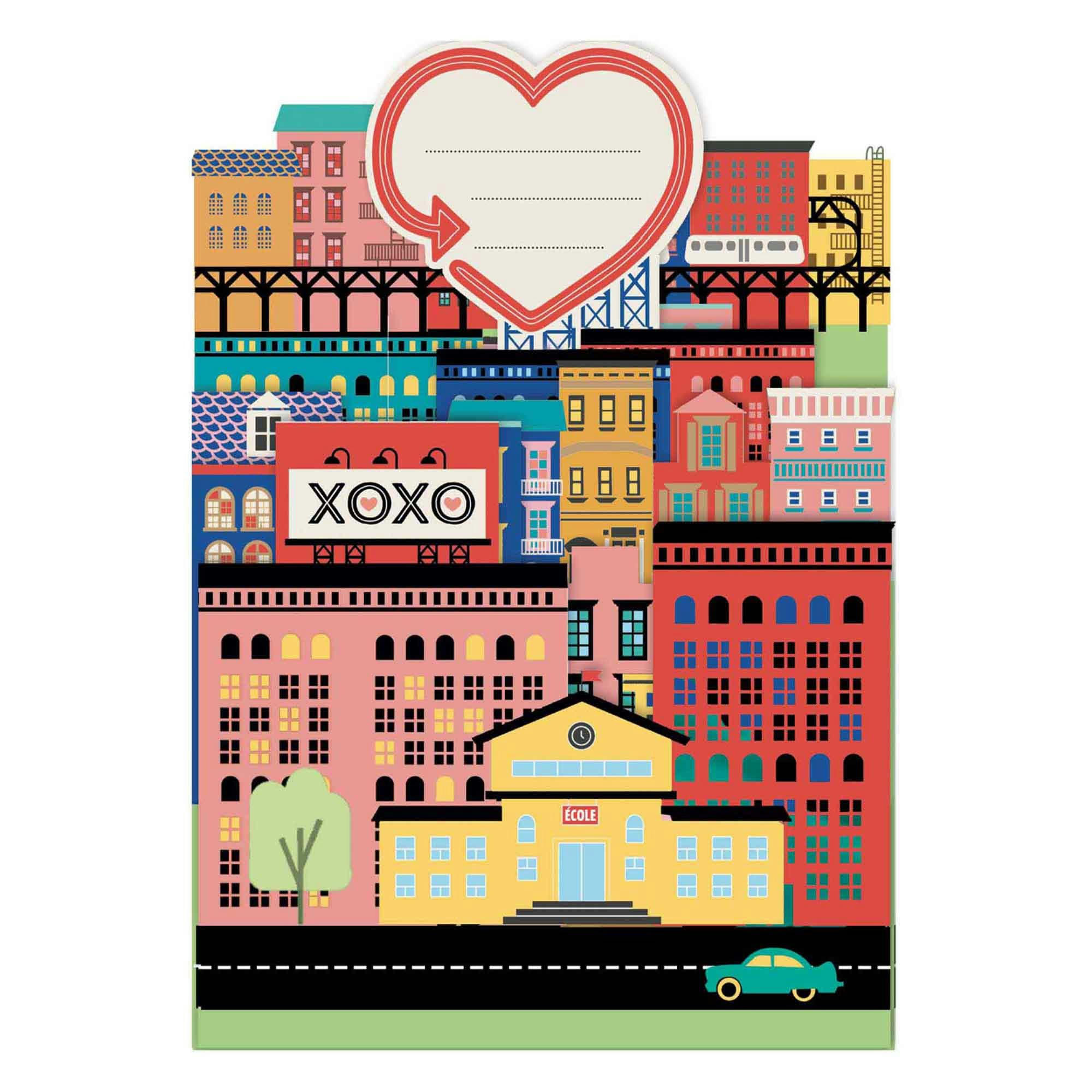 - Carte pop-up 3d city