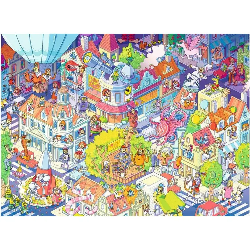 Puzzle 100-teilig Trubel in Chaoshausen
