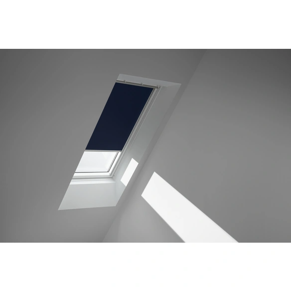 Verdunkelungsrollo, dunkelblau/aluminiumfarben, Polyester