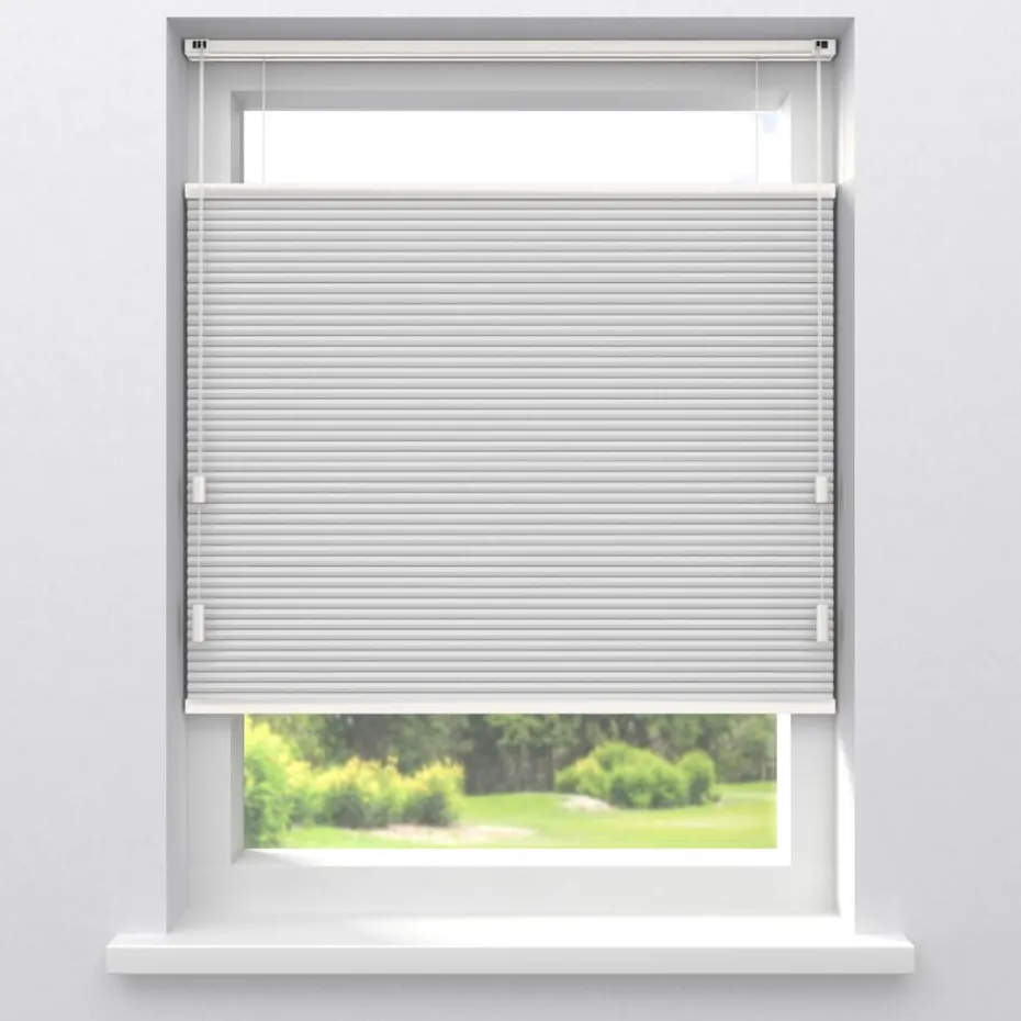 Kwantum Plisségordijnen | Isolerende Gordijnen | Fenstr Dubbel Plissé Elsa  Verduisterend Wit