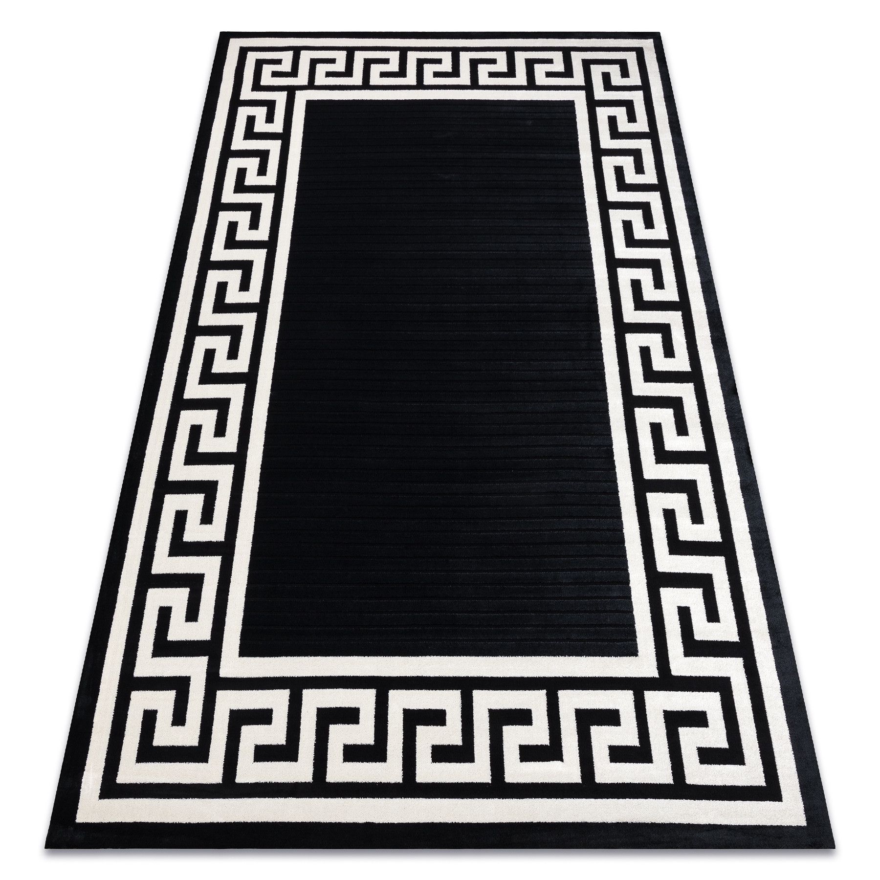 Dywan PEARL 51327H czarny - Ramka, grecki ekskluzywny, 192x290 cm
