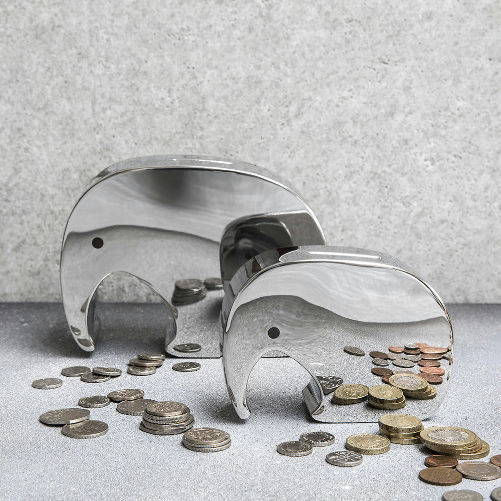 GEORG MONEYPHANT - Boîte à monnaie en acier 17,3x12,3cm