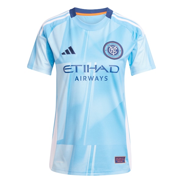 New York City FC adidas Women's 2025 The Excelsior Kit Replica Custom Jersey - Light Blue