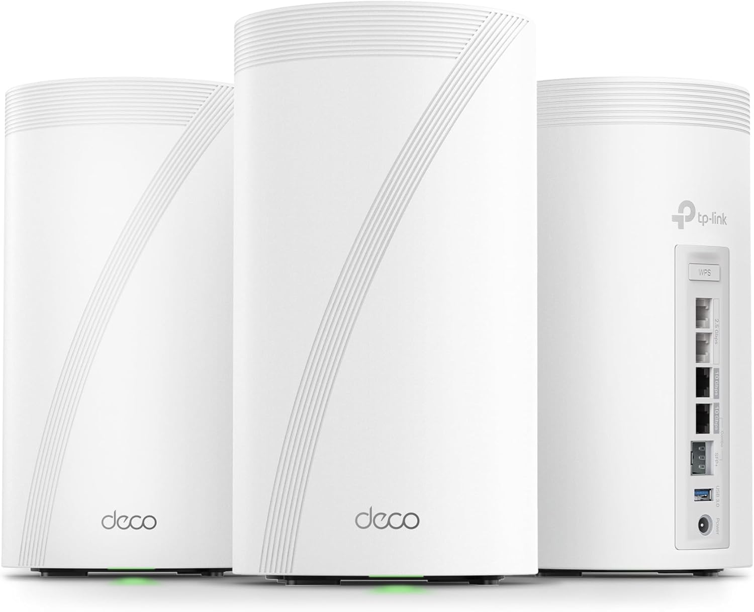 TP-Link Deco 7 Elite BE95 Quad-Band WiFi 7 BE33000 Whole Home Mesh System - 16-Stream  2x 10G + 2x 2.5G Ports Wired Backhaul  12 x High-Gain Antennas  VPN  AI-Roaming  4x4 MU-MIMO  HomeShield (3-Pack)