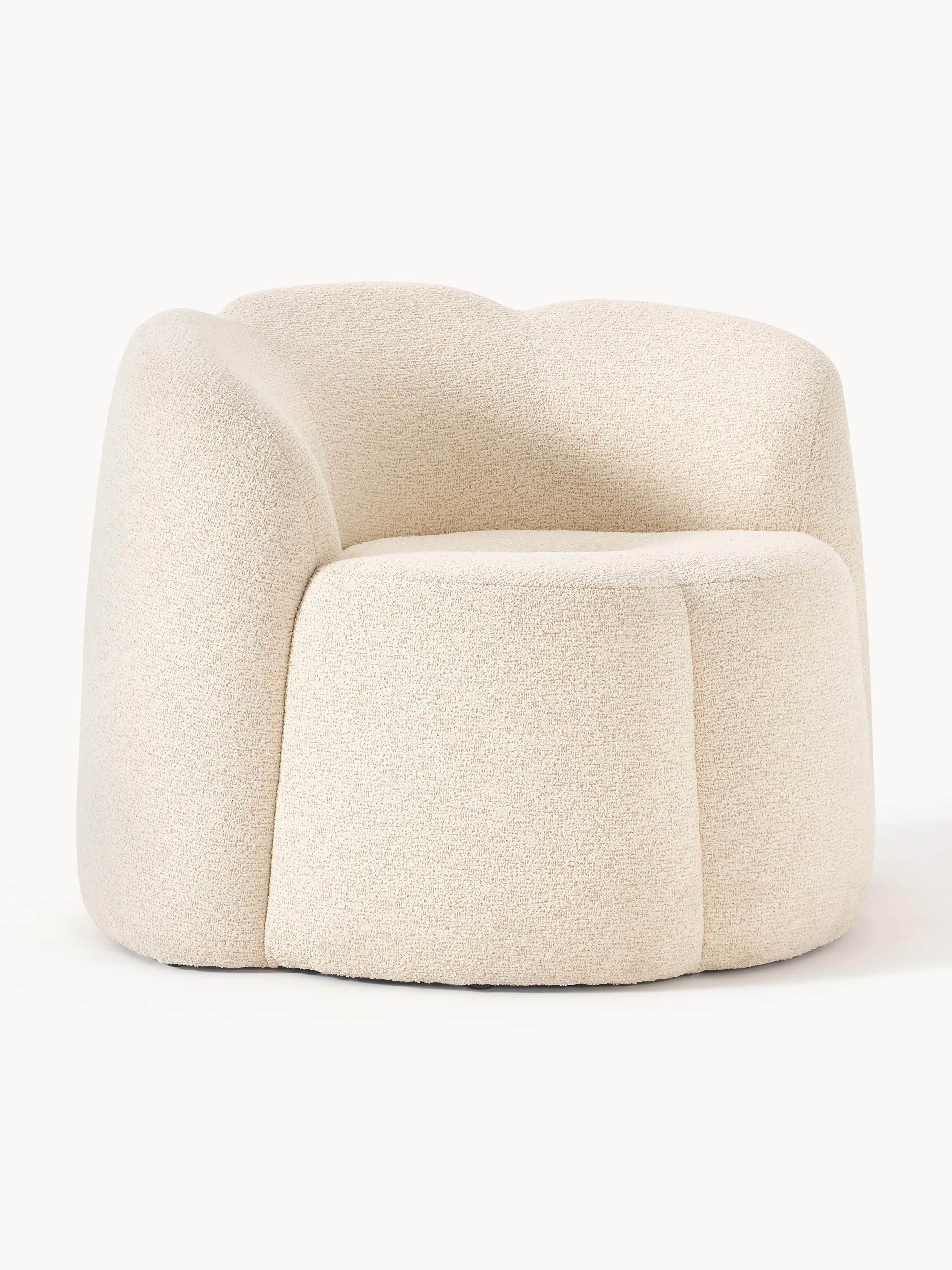 Bouclé-Loungesessel Fleur