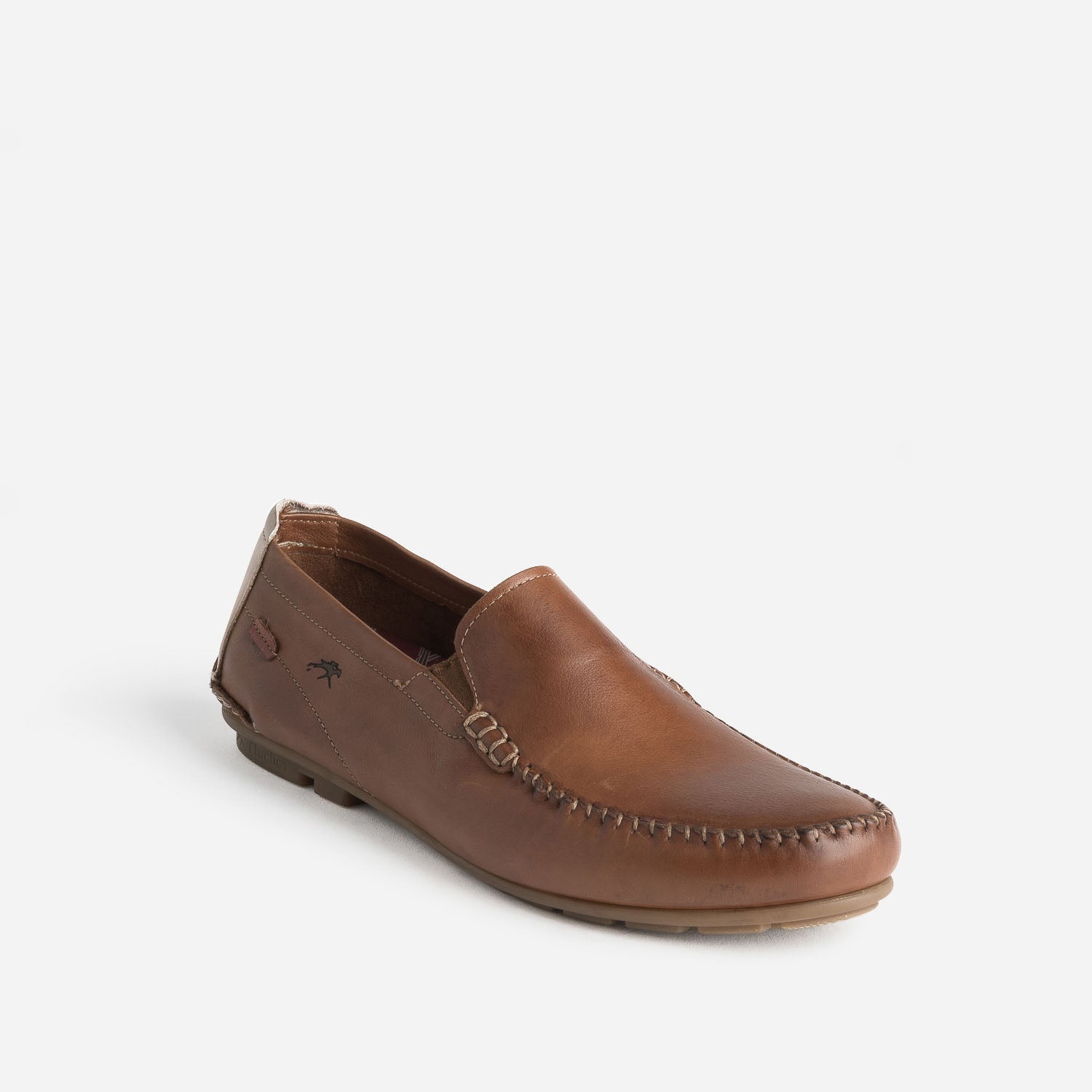 Mocassin FLUCHOS cognac en cuir