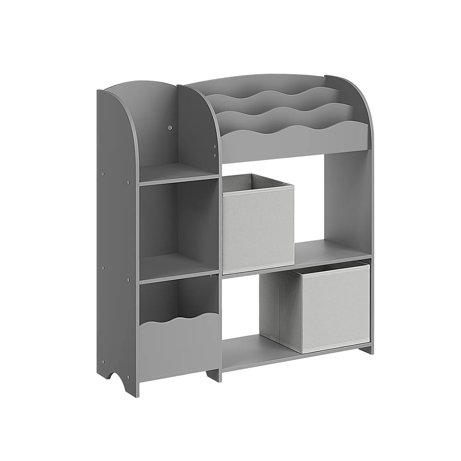 Étagère de rangement pour enfants gris tourterelle