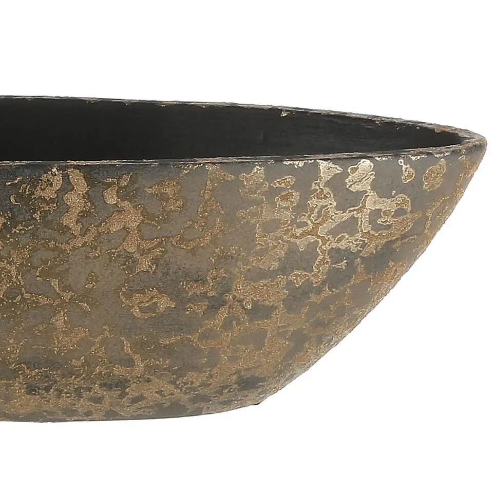 Mica Decorations Bloempot - goudkleurig - boot schaal - 48 x 15 cm