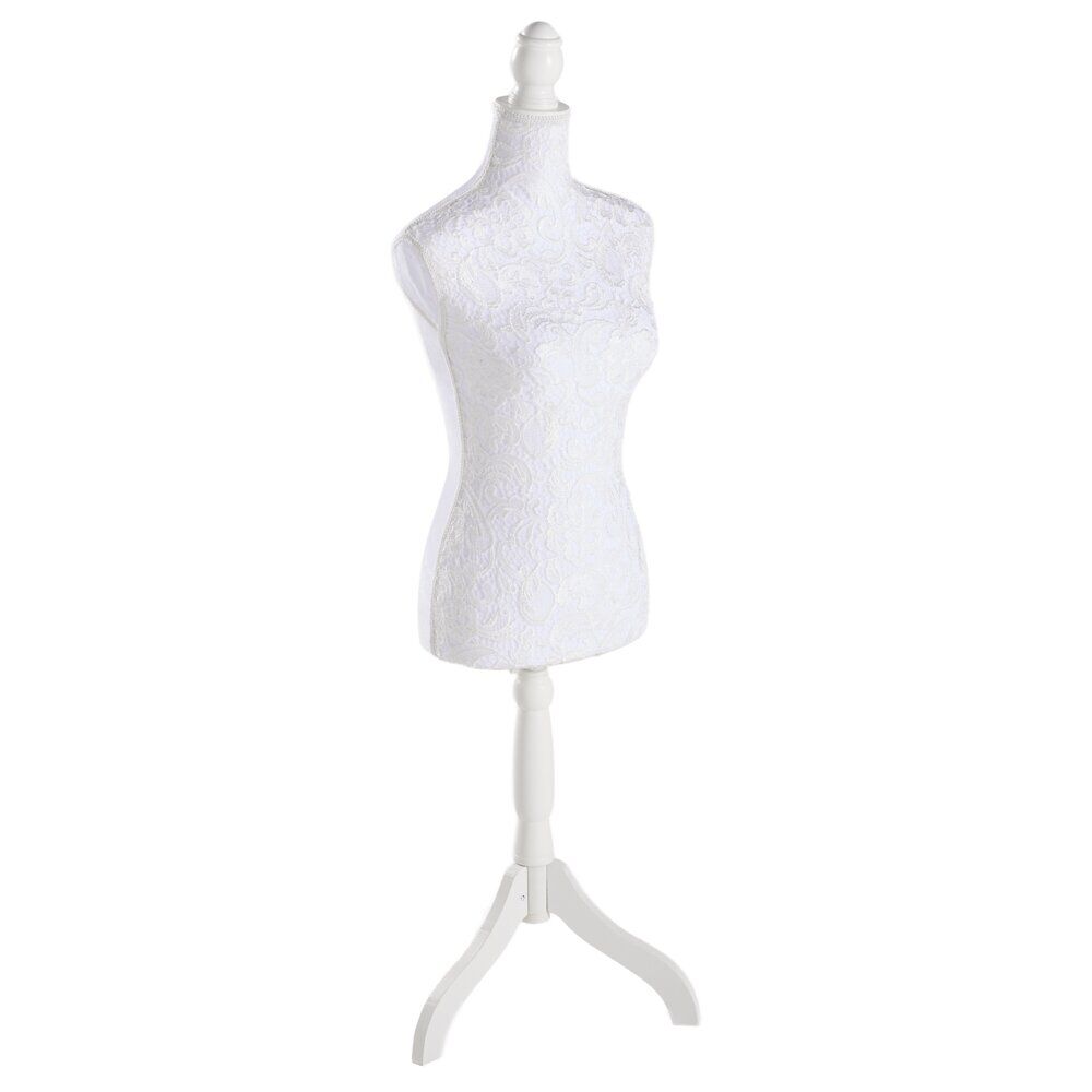 Buste femme en mousse sur pied en bois 37x23xH168cm