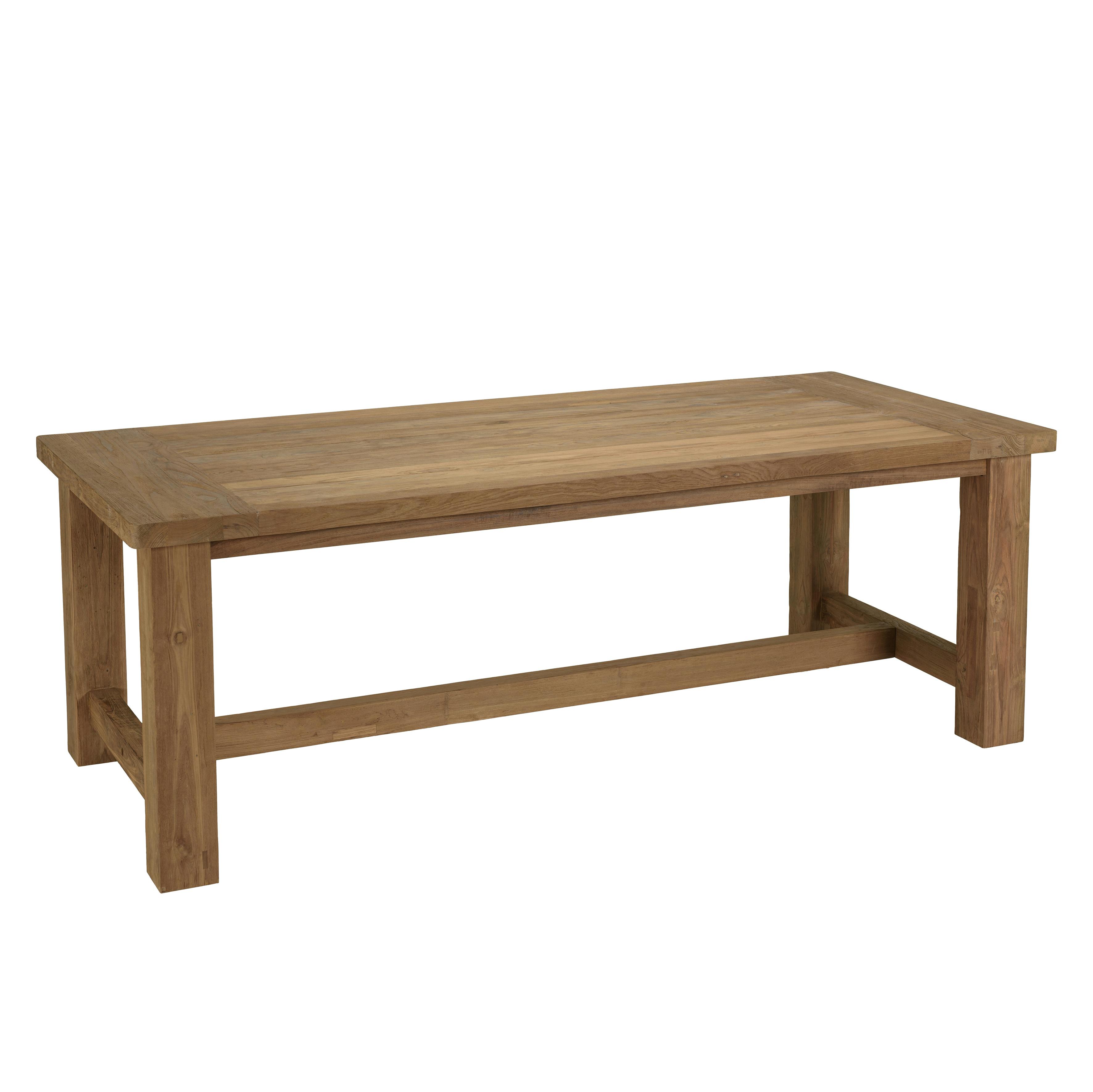 Ensemble de jardin table 220 cm et 6 chaises en rotin synthétique LUMIO