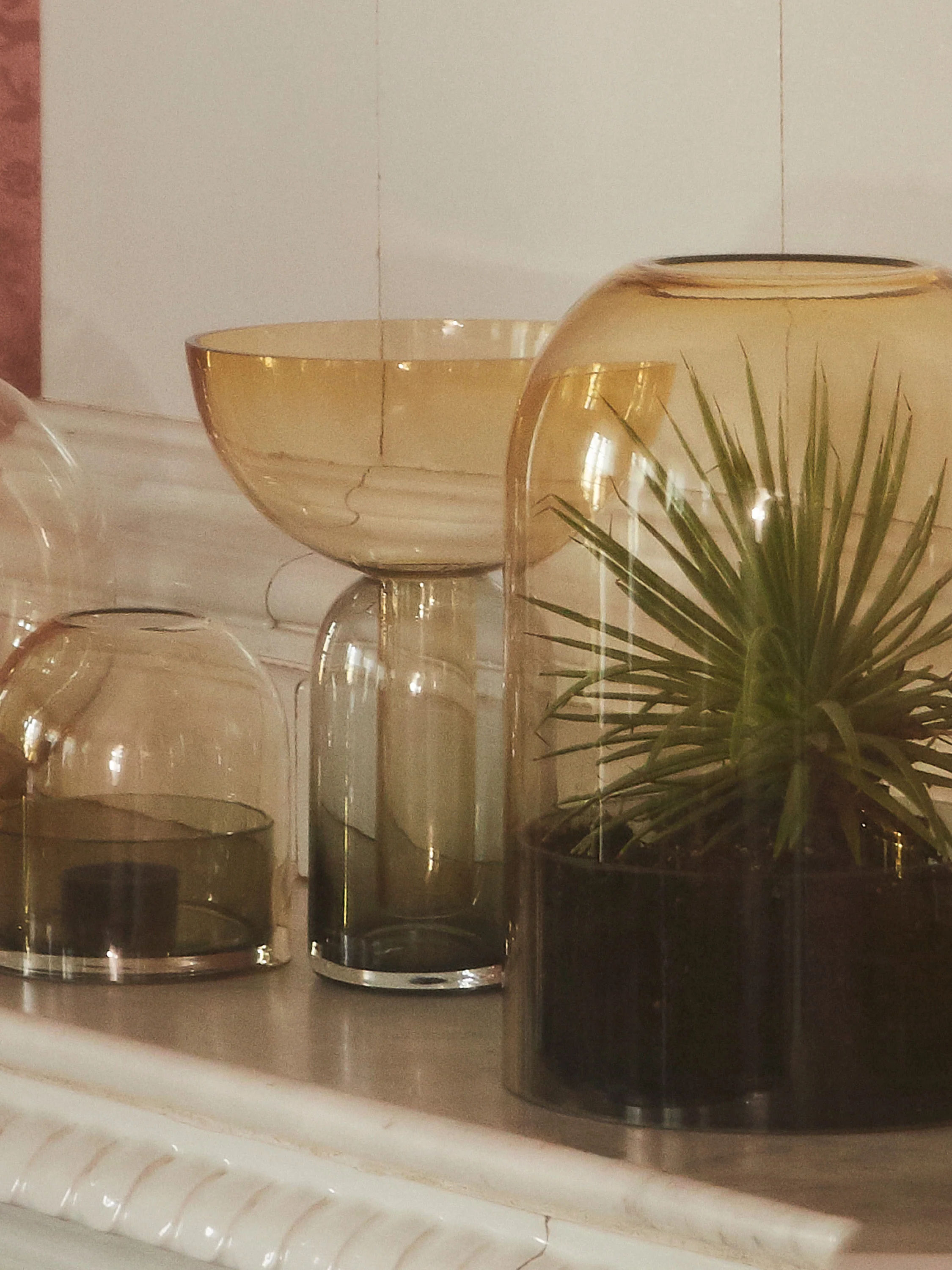 Glas-Windlicht Tota