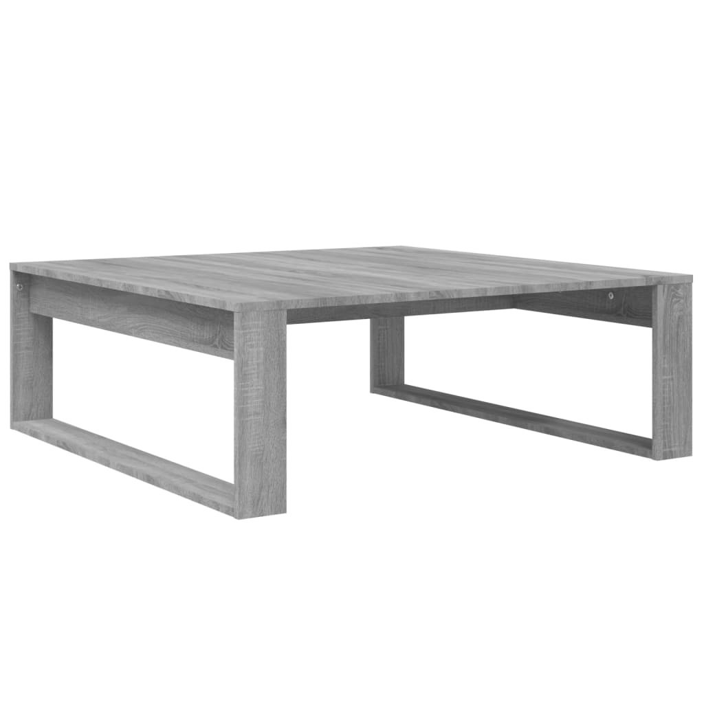 Stolik Kawowy Ława Stół Szary 100x100x35 Do Salonu Do Pokoju