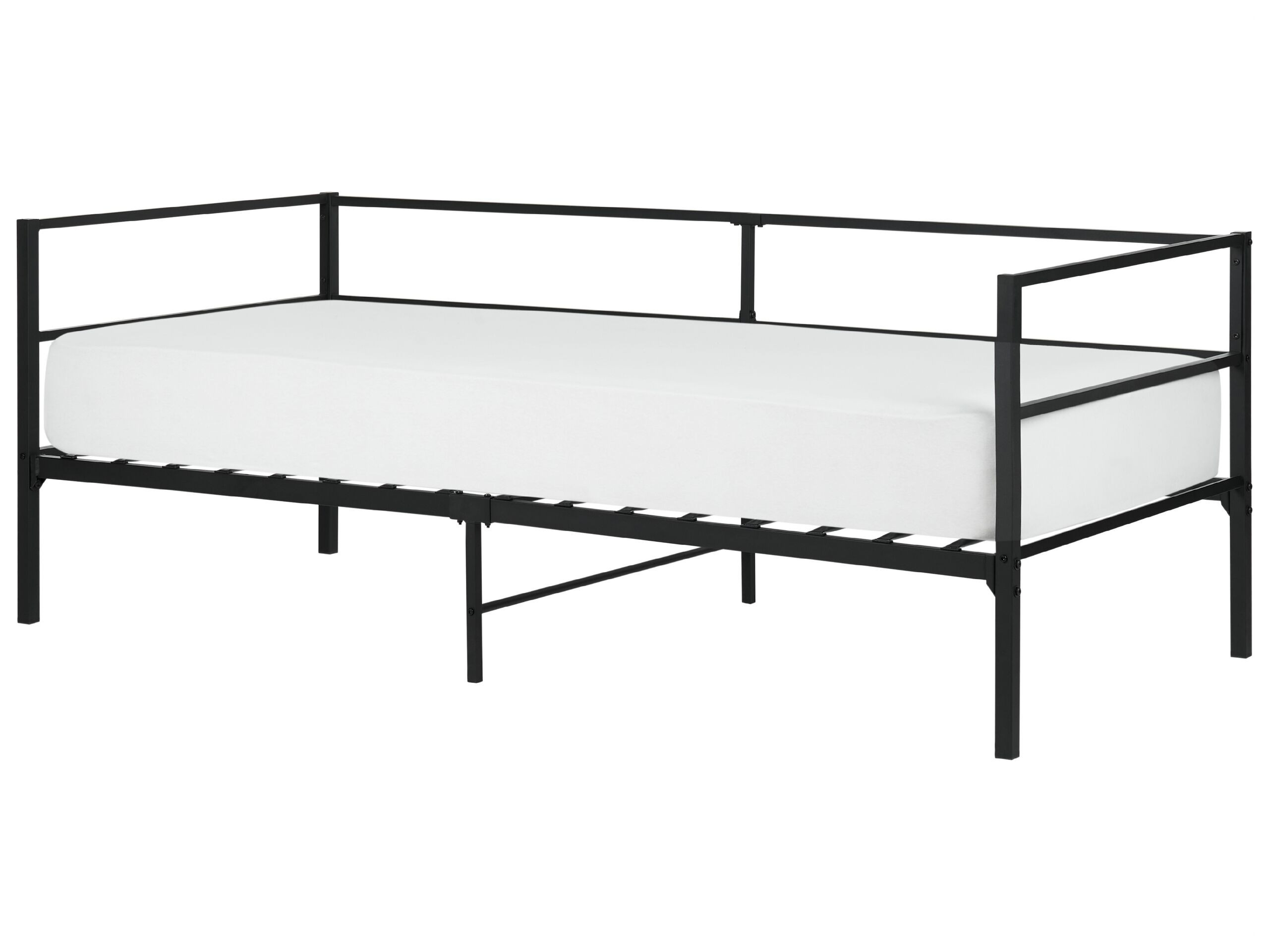 Łóżko Metal BATTUT 90 x 200 cm Czarny