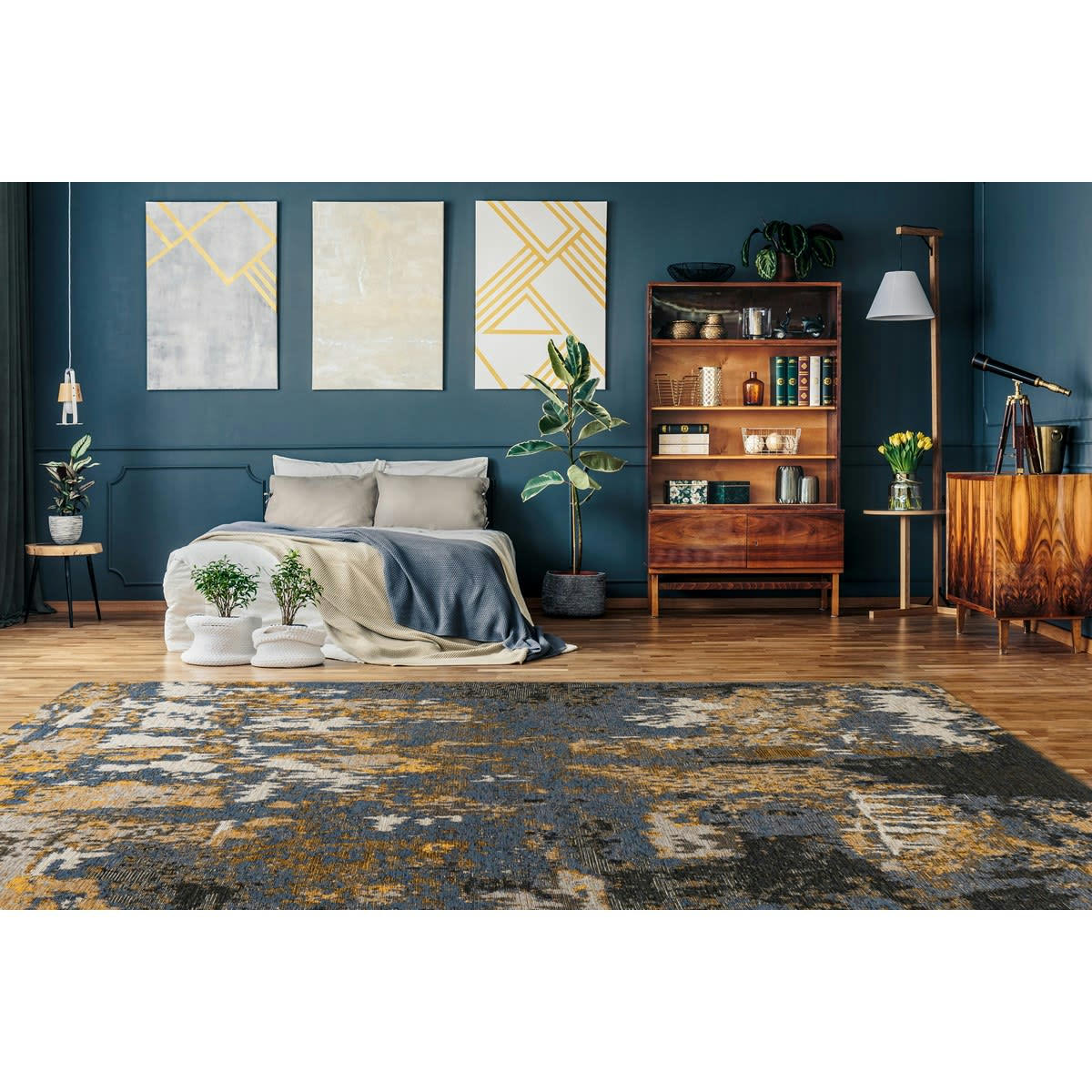 PRIMA - Tapis moderne en Acrylique Bleu 200x290 cm